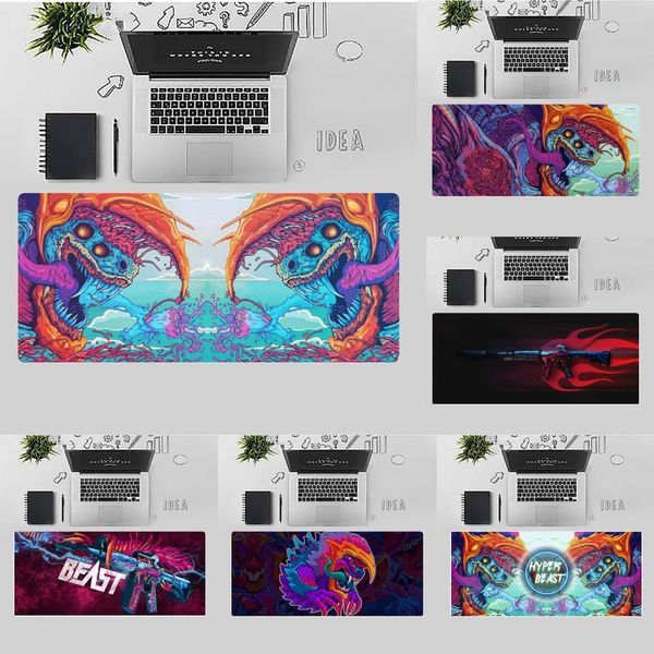 

mouse pads & wrist rests hyperbeast cs go anime customized lapgaming pad table protect game office work mat non-slip cushion