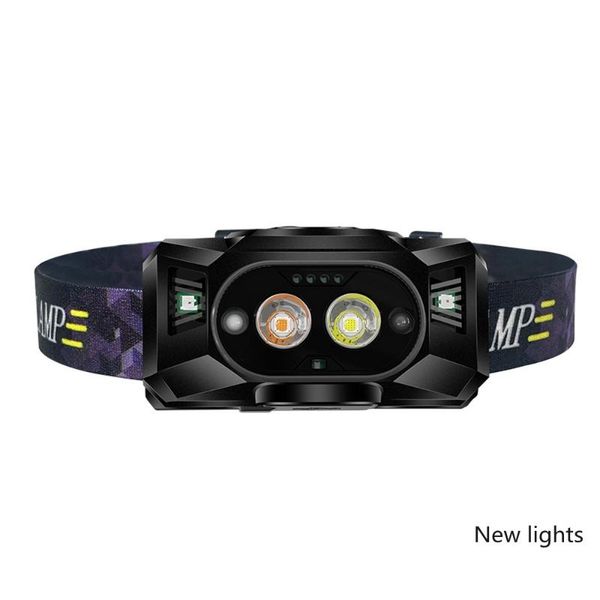

portable body motion sensor headlight usb rechargeable headlamp induction head front light waterproof torch lanterns