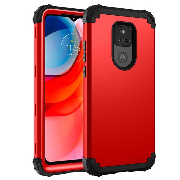 Для Moto G Play 2021 Cass Case Hybrid Heavy Duty Ship, Hard PC + силиконовая резиновая защитная крышка