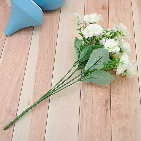 

decorative flowers & wreaths 1pcs 30cm rose silk artificial flower 15 heads fake decoration for patry home wedding el table window