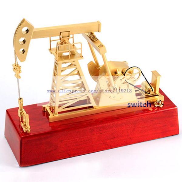 

metal oilfield oil extractor pumping unit model crafts engineering building decoration gift baby cribs