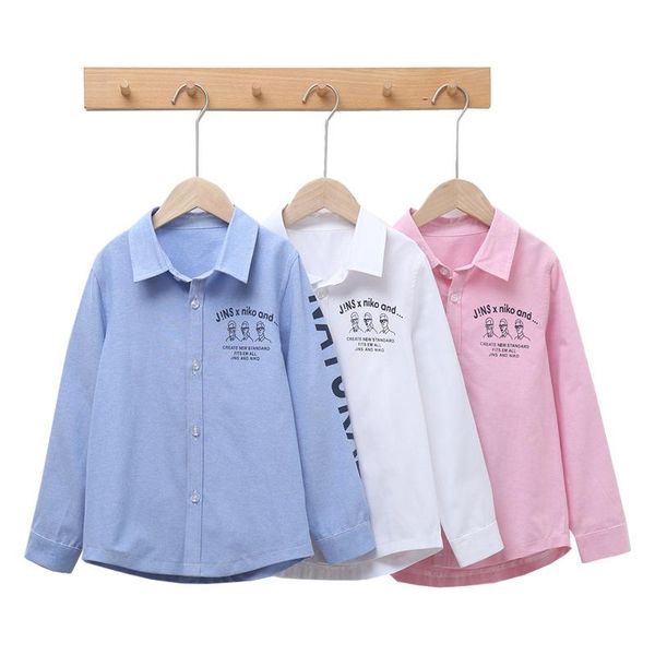 

3-13yrs big kid long sleeve shirts collar shirt clothes for boys 12 years button down kids teens top, White;black