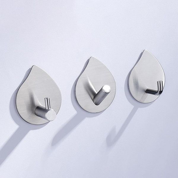 

hooks & rails 304 stainless steel sticky hook strong adhesive punch innovative waterproof moistureproof for kitchen bathroom vc
