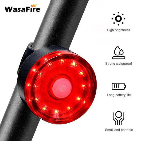 

bike rear lights mini led bicycle tail light helmet backpack usb chargeable waterproof safety warning cycling