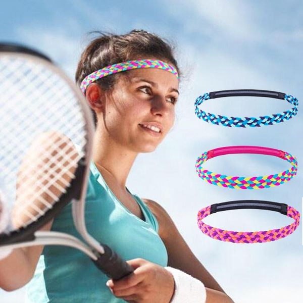

fitness headband female sweat-absorbent non-slip woven outdoor sport running antiperspirant hair band yoga accessories bands