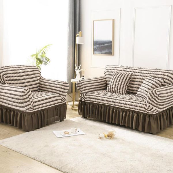 

chair covers double color elastic sofa cover for living room printed plaid stretch sectional slipcovers couch l shape 1-4-seater