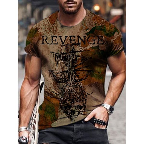 

revenge original 3d printing t-shirt unique fashion beautiful breathable comfortable daily party travel visual impact gothic style mens shor, White;black