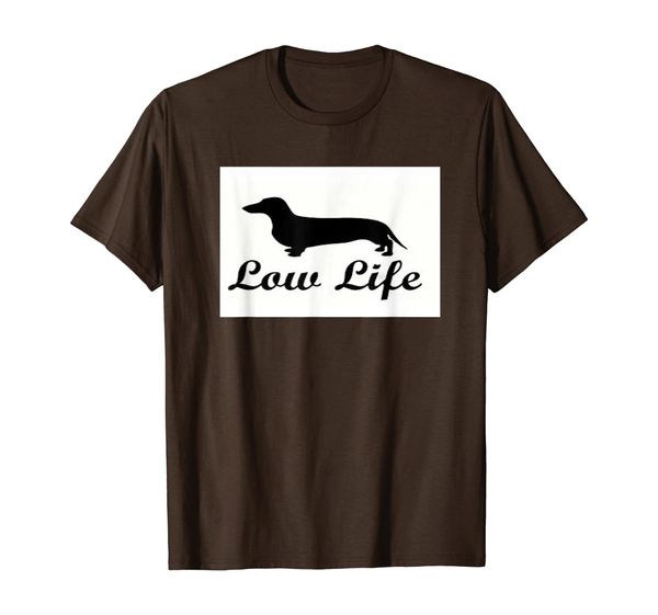 

dachshund low life daschund t shirt, White;black