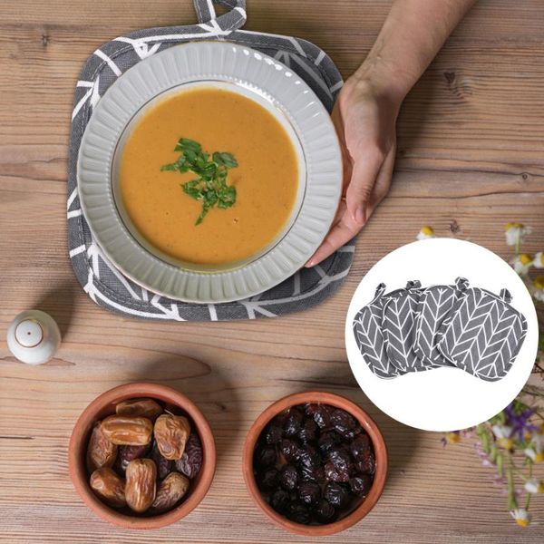 

mats & pads 4pcs heat resistant kitchen gray arrow placemats household table