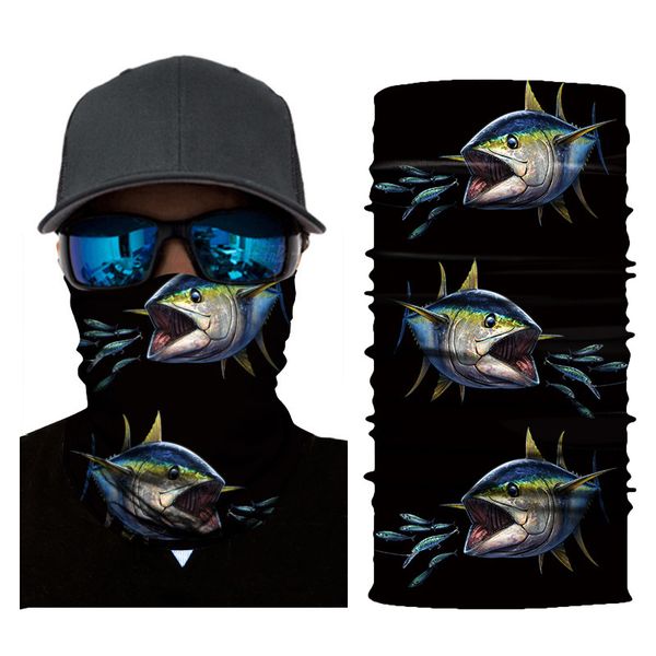 

3d outdoor digital printing fishing riding sunscreen magic headscarf mask men and women personality