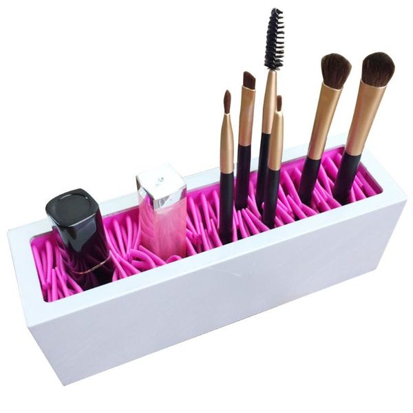 

display silicone stands makeup organizer storage drawer cosmetic case portable holder brush lipstick travel practical deskboxes & bins