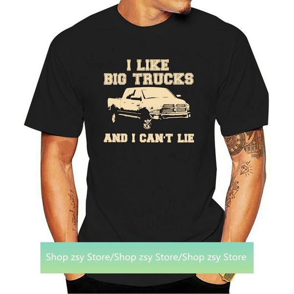 

men's t-shirts i like big truck tees men casual short sleeves cotton t-shirt crew neck driver t shirt luxury fashion summer, White;black