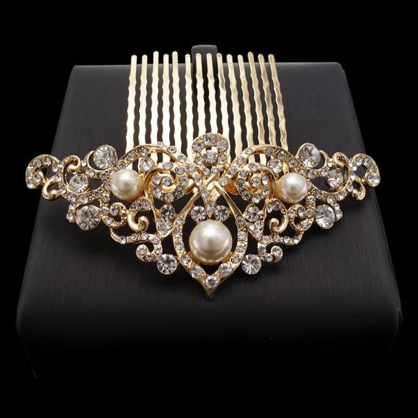 

hair clips & barrettes yulaili novel design copper alloy ladies charming combs with classic taste, Golden;silver