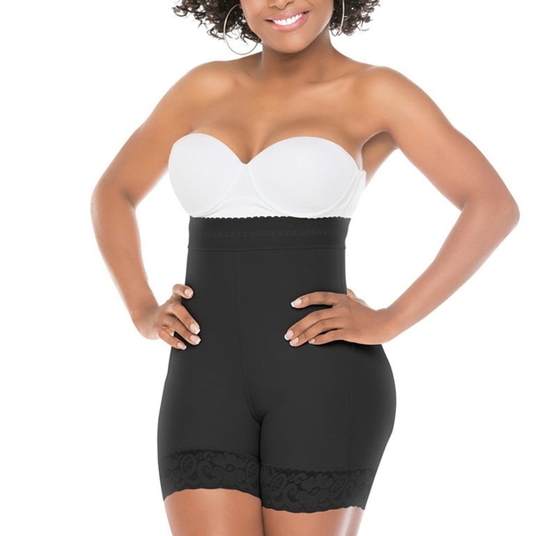 

women's shapers high waisted bulifter padded panties for women seamless tummy control waist trainer shapewear enhancer thigh slimmer, Black;white