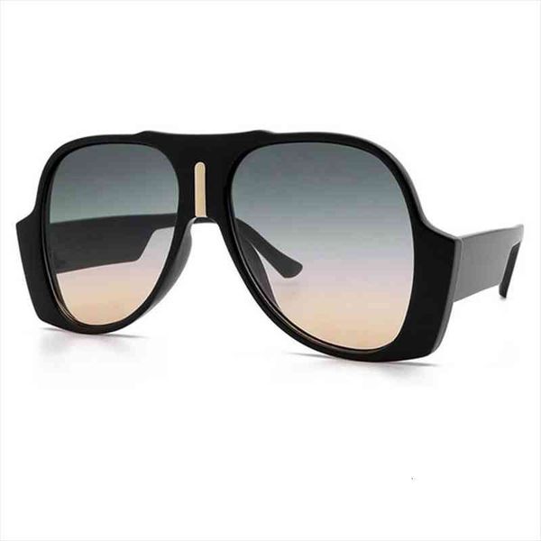 

gradient shades for women oversized pilot sunglasses men brand vintage unique sunglasses female uv400 glasses eyewear, White;black