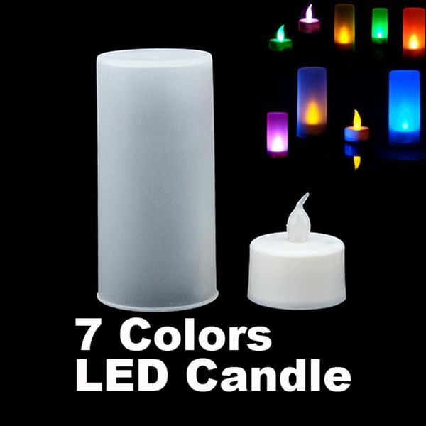 

candles led electronic color change flicker candle light home party decor ej