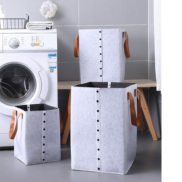 

storage baskets detachable felt basket large-capacity open-portable clothing toy organizer container household supplies accessories