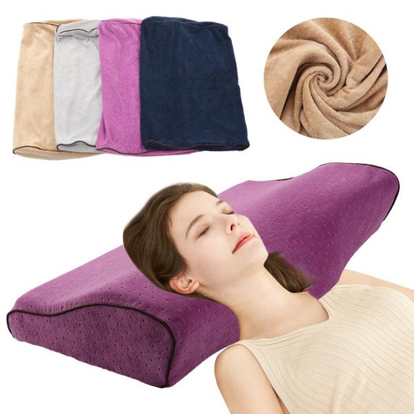 

memory foam bedding pillowcase pillow cover for neck comfortable practical sleeping relax pillowcas