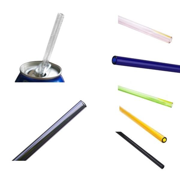 

disposable dinnerware high borosilicate glass drinking straw wedding birthday party diameter 8mm