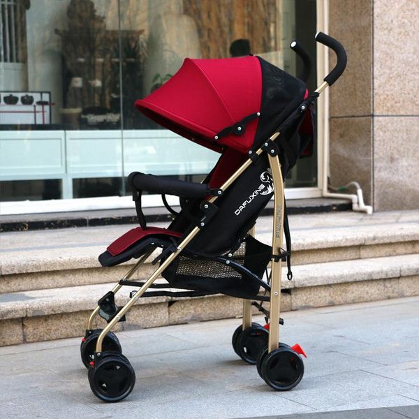 

stroller parts & accessories baby and children's carts can sit lie down light folding earth haute gold tube -absorbing brake four seaso