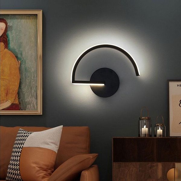 

nordic modern led wall lamp home living room minimalist bedroom bedside lamps for decor