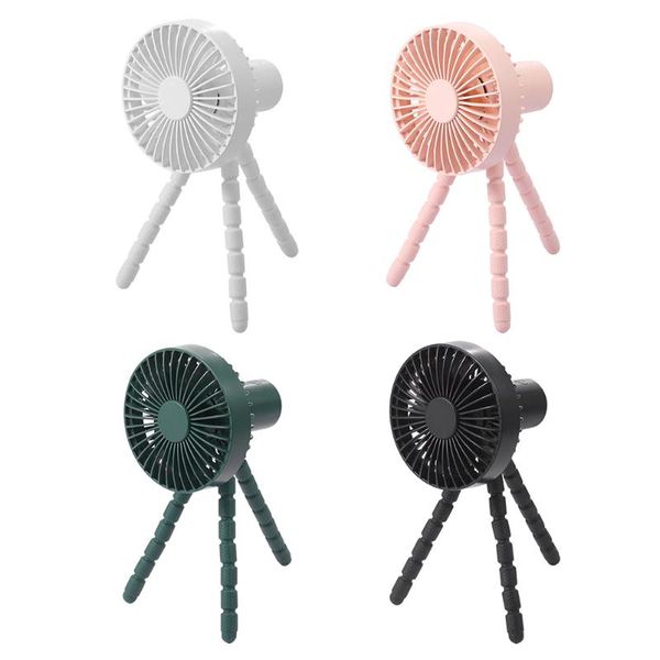 

electric fans portable 3 gears usb rechargeable handheld fan with tripod quiet silent summer personal desktable for office