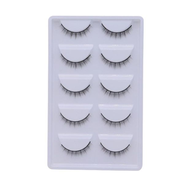 

false eyelashes 5 pairs 100% real fake mink 3d natural lashes soft eyelash extension makeup kit cilios