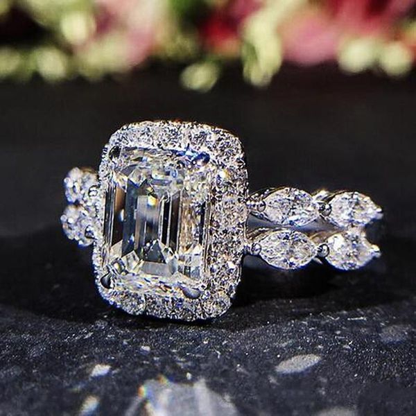 

wedding rings caoshi gorgeous delicate women high-quality bridle accessories trendy modern female proposal jewelry timeless gift, Slivery;golden