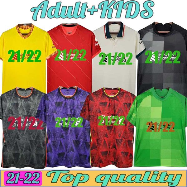 

soccer jersey lvp football shirt a.becker #1 maillot de foot m.salah #11 men's kids kits #9 uniforms milner #7, Black;yellow