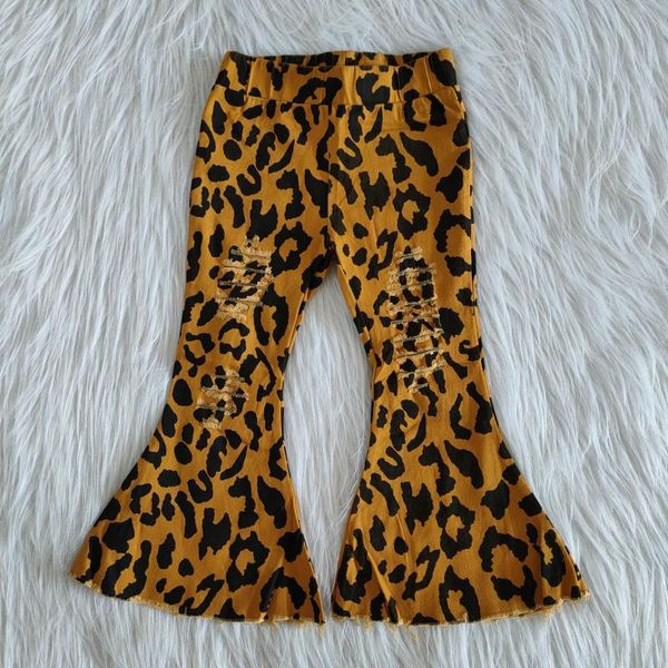 

jeans baby clothes leopard print girl bell toddler winter, Blue
