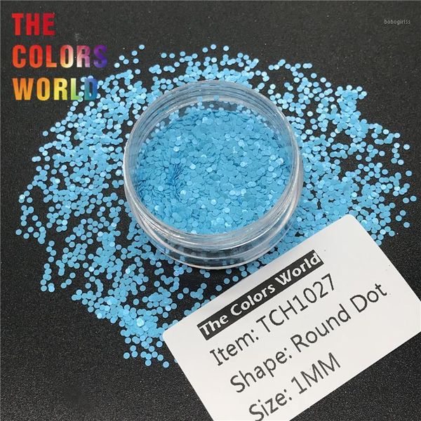 

tct-225 round dot shape matte color 1mm solvent resistant nail glitter art decoration facepainting polish handwork diy1, Silver;gold