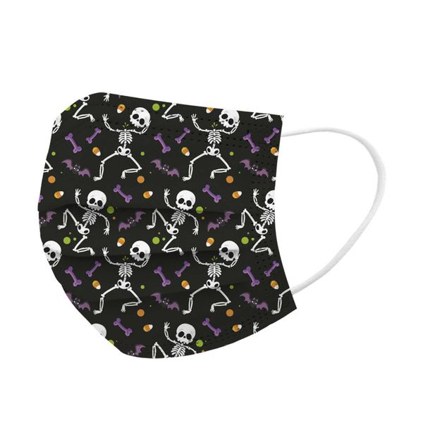 

fashion funny mascarilla facial dechable skeleton mascaras halloween anime mask protection face masks halloween cosplay 20pcs