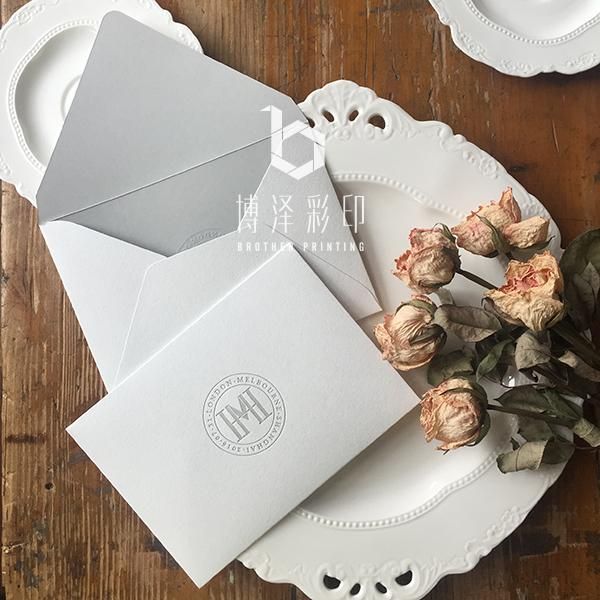 

gift wrap a small number of business wedding high end special paper design sense light gray invitation translucent envelope