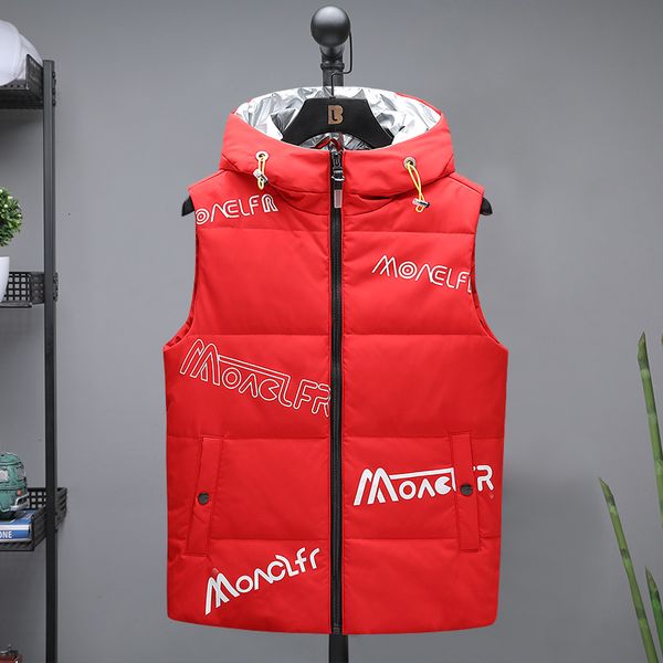 

men's hoodies & sweatshirts autumn new men casual vest jacket thick warm hooded sleeveless waistcoat spring fashion cotton, Black