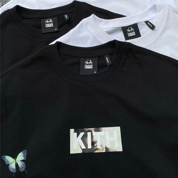 

kith godfather t shirt box casual men women t-shirt daily dress, White;black