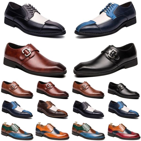 

2021 designer men casual shoes black brown red loafers outdoor flat slip on fashion mens trainers sneakers size 40-47 color57