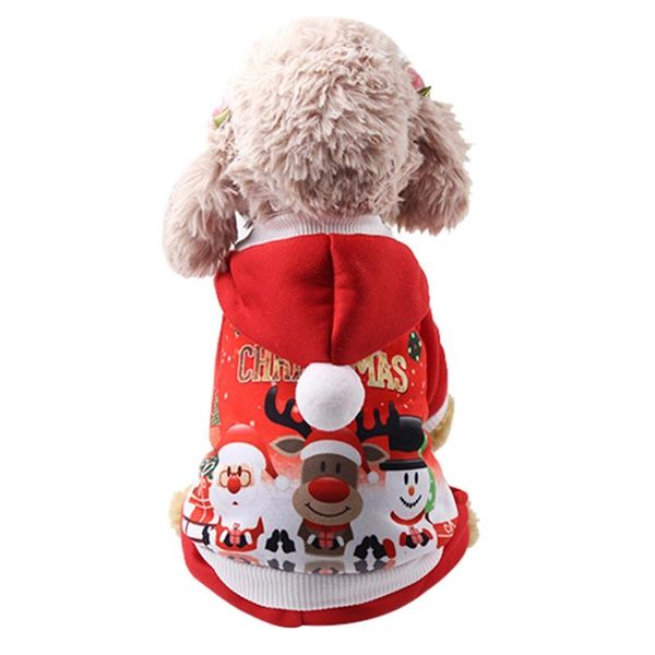 

dog apparel christmas pet clothes winter comfortable soft hoodied sweatshirts print pattern clothing for dogs pets xl