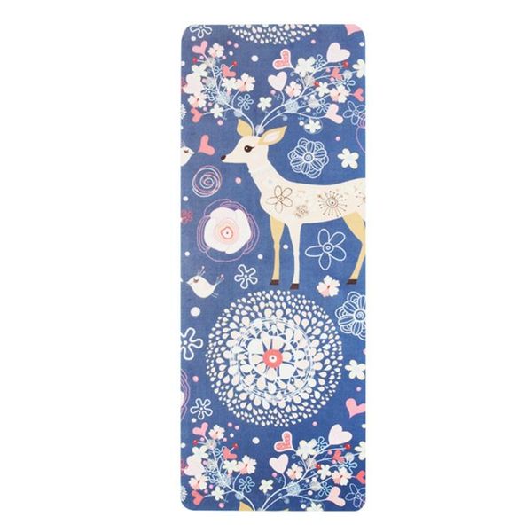 

yoga mats 1.5 mm suede natural rubber mat non-slip portable
