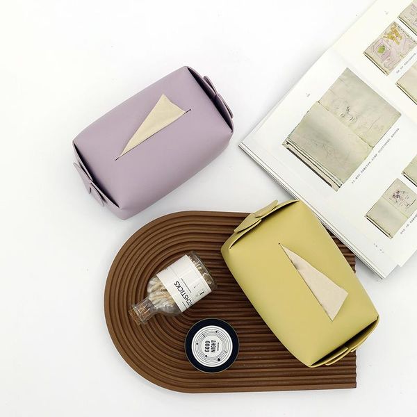 

tissue boxes & napkins macarone creative lovely box ins nordic style rack living room light luxury leather drawer