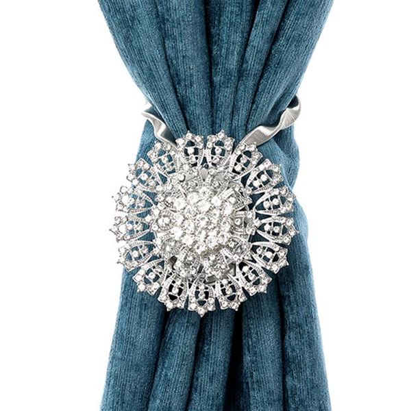 

1pcs spring curtain buckle peacock flowers design magnetic clip hanging holders accessories home decoration other decor