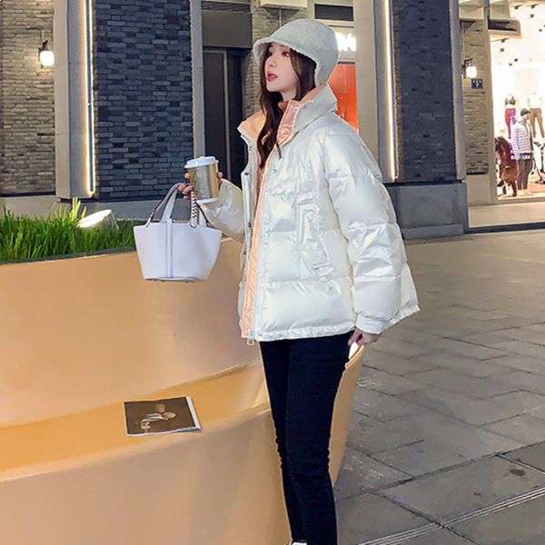 

women's down jacket winter new korean version short duck slim and thin white small coat trend, Black