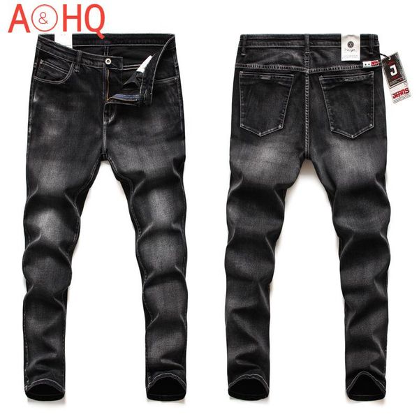 

men's jeans 2021 men skinny elastic stretch denim jean male fashion casual pants black plus size 40 42 44 46, Blue