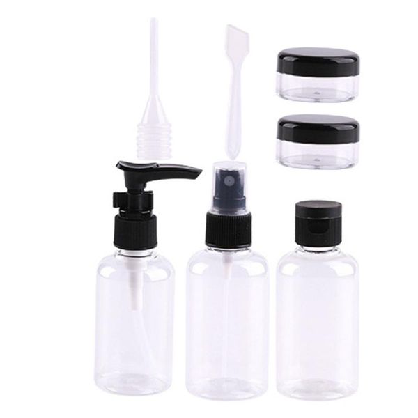 

storage bottles & jars 7pcs/set cosmetic refillable fine mist spray bottle sprayer travel perfume transparent container