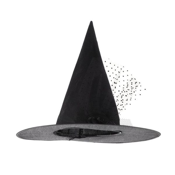 

party hats 1pc carnival decorative witch hat prom gauze rose supplies