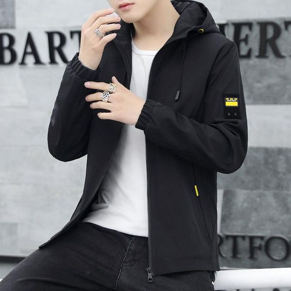 

men's jackets jacket 2021 autumn korean handsome casual thin section, Black;brown