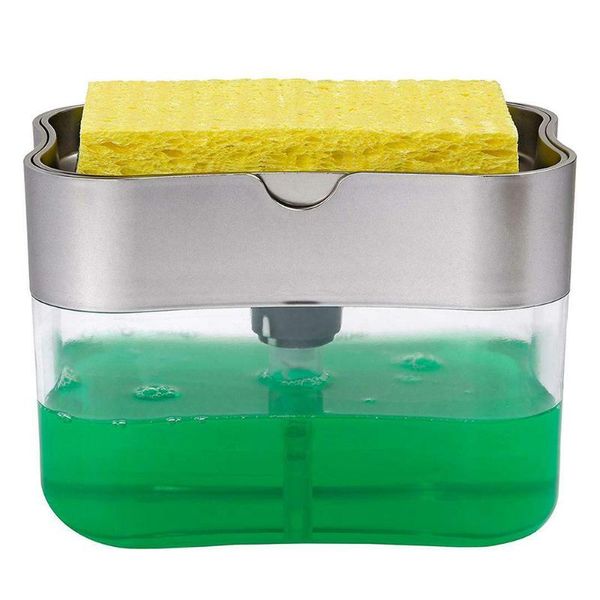 

liquid soap dispenser sponge caddy portable cleaning el home pump washing abs holder hand push water resistant toilet kitchen