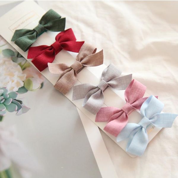 

hair accessories 6pcs/set women colorful bow hairpins girls lovely clips ties ropes headwear korea hairgrips, Slivery;white