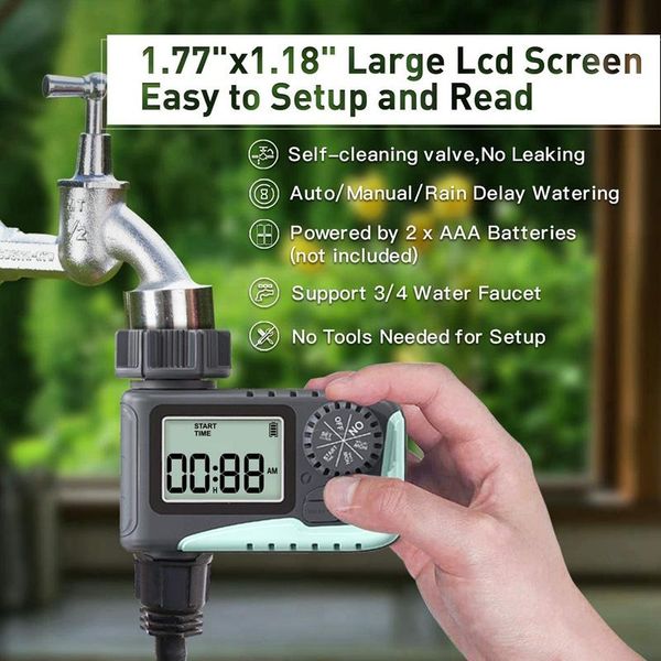 

watering equipments sprinkler outdoor digital water timer garden lawn plant irrigation battery powered