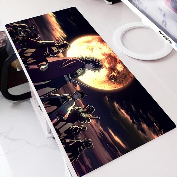

mouse pads & wrist rests anime pad demon slayer mousepad large gamer keyboard mousemat gaming accessories desk mat pc computer lapxxl