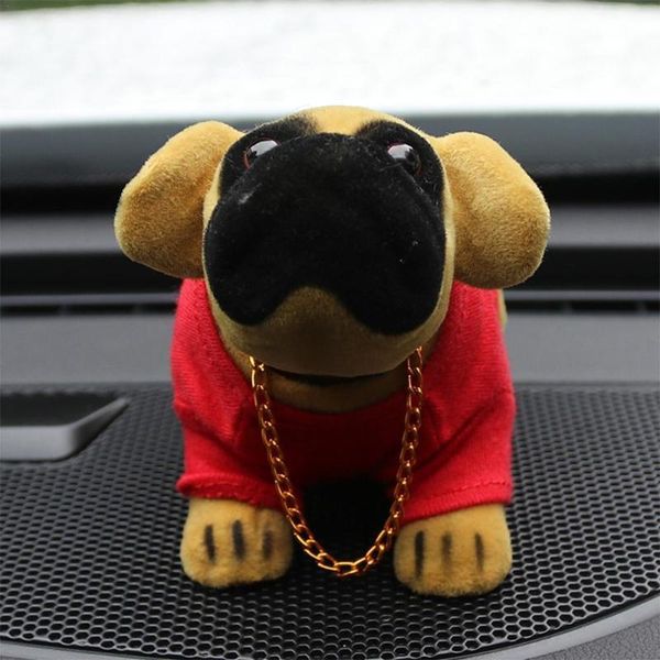 

car puppy ornaments shaking head plush resin simulation doll interior creative dog e7n2 decorations